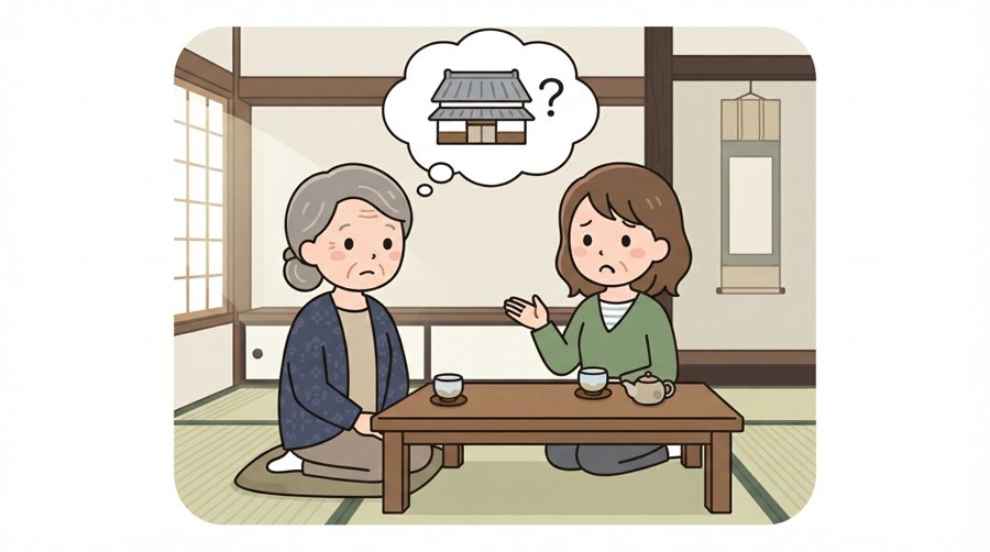 家族で今後の方針を話し合う様子