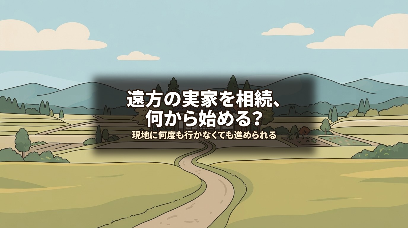 遠方の実家を相続、何から始める？